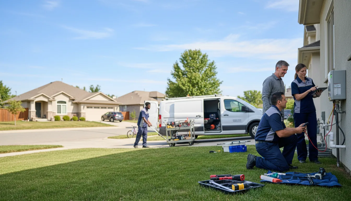 Tankless water heater service in Caldwell, TX
